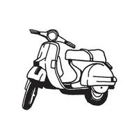 klassisk design för motorcykelfordon vektor