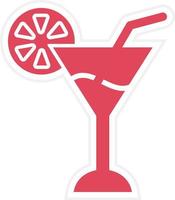 Cocktail-Icon-Stil vektor