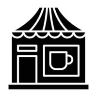 Tee-Stall-Symbol-Stil vektor