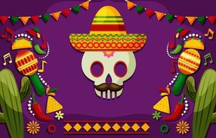 Hintergrund des Cinco de Mayo-Festivals vektor