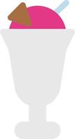Eiscremeglas-Vektorillustration auf einem Hintergrund Premium-Qualitätssymbole Vektorsymbole für Konzept und Grafikdesign.