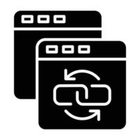 Backlink-Icon-Stil vektor