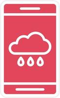 Symbolstil der Wetter-App vektor