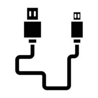 Symbolstil für USB-Kabel vektor