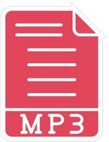 mp3 ikon stil vektor