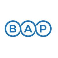 Bap-Brief-Logo-Design auf weißem Hintergrund. bap kreative Initialen schreiben Logo-Konzept. Bap-Buchstaben-Design. vektor