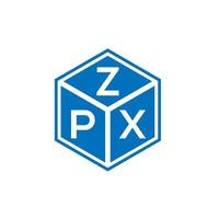 zpx-Brief-Logo-Design auf weißem Hintergrund. zpx kreative Initialen schreiben Logo-Konzept. zpx Briefgestaltung. vektor