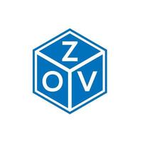 zov-Buchstaben-Logo-Design auf weißem Hintergrund. zov kreative Initialen schreiben Logo-Konzept. zov Briefgestaltung. vektor