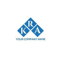 kra brev logotyp design på vit bakgrund. kra kreativa initialer brev logotyp koncept. kra bokstav design. vektor