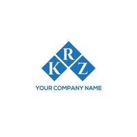 Krz-Brief-Logo-Design auf weißem Hintergrund. krz kreative Initialen schreiben Logo-Konzept. krz Briefgestaltung. vektor