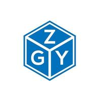 zgy kreative Initialen schreiben Logo-Konzept. zgy-Buchstaben-Design.zgy-Buchstaben-Logo-Design auf weißem Hintergrund. zgy kreative Initialen schreiben Logo-Konzept. zgy Briefdesign. vektor