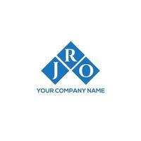 JRO kreatives Initialen-Buchstaben-Logo-Konzept. JRO-Brief-Design. JRO-Brief-Logo-Design auf weißem Hintergrund. JRO kreatives Initialen-Buchstaben-Logo-Konzept. jro Briefgestaltung. vektor