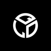 qlo-Buchstaben-Logo-Design auf schwarzem Hintergrund. qlo kreatives Initialen-Buchstaben-Logo-Konzept. qlo Briefgestaltung. vektor