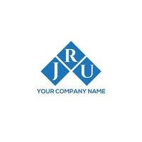 jru brev logotyp design på vit bakgrund. jru kreativa initialer brev logotyp koncept. jru bokstavsdesign. vektor