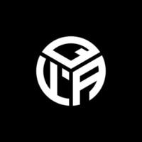 qfa-Buchstaben-Logo-Design auf schwarzem Hintergrund. qfa kreatives Initialen-Buchstaben-Logo-Konzept. qfa Briefgestaltung. vektor