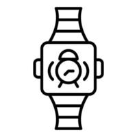 Stil des Smartwatch-Alarmsymbols vektor