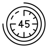 45 Minuten Icon-Stil vektor