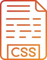 Symbolstil für CSS-Datei vektor