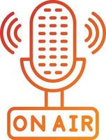 On-Air-Icon-Stil vektor