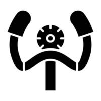 Flugzeug-Lenkrad-Symbol-Stil vektor