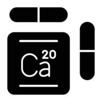 Calcium-Icon-Stil vektor