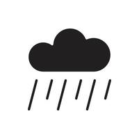 Regenwettervektor für Ikonensymbol-Netzillustration vektor