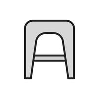 Eisenstuhlvektor für Netz, Ikone, Darstellung, Symbol vektor