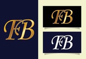 Alphabet Buchstabe Symbol Logo fb. grafisches alphabetsymbol für unternehmensidentität vektor