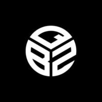 Qbz-Brief-Logo-Design auf schwarzem Hintergrund. qbz kreative Initialen schreiben Logo-Konzept. qbz Briefgestaltung. vektor
