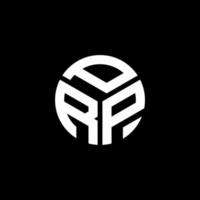 PRP-Brief-Logo-Design auf schwarzem Hintergrund. prp kreatives Initialen-Buchstaben-Logo-Konzept. PRP-Briefgestaltung. vektor