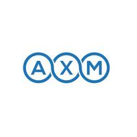 axm-Brief-Logo-Design auf weißem Hintergrund. axm kreatives Initialen-Brief-Logo-Konzept. axm Briefgestaltung. vektor