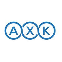 axk brev logotyp design på vit bakgrund. axk kreativa initialer brev logotyp koncept. axk bokstavsdesign. vektor