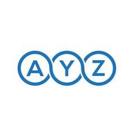 ayz-Buchstaben-Logo-Design auf weißem Hintergrund. ayz kreatives Initialen-Buchstaben-Logo-Konzept. ayz Briefgestaltung. vektor