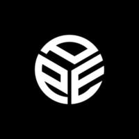 PSE-Brief-Logo-Design auf schwarzem Hintergrund. ppe kreative Initialen schreiben Logo-Konzept. PSA-Briefgestaltung. vektor