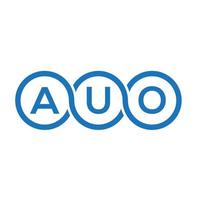au-Buchstaben-Logo-Design auf weißem Hintergrund. au kreative Initialen schreiben Logo-Konzept. Auo-Buchstaben-Design. vektor