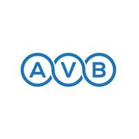 avb-Buchstaben-Logo-Design auf weißem Hintergrund. avb kreative Initialen schreiben Logo-Konzept. avb Briefgestaltung. vektor