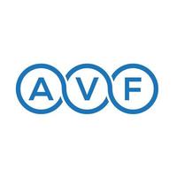 avf-Buchstaben-Logo-Design auf weißem Hintergrund. avf kreative Initialen schreiben Logo-Konzept. avf Briefgestaltung. vektor