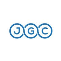 jgc brev logotyp design på vit bakgrund. jgc kreativa initialer brev logotyp koncept. jgc bokstavsdesign. vektor