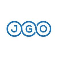 jgo brev logotyp design på vit bakgrund. jgo kreativa initialer bokstavslogotyp koncept. jgo bokstavsdesign. vektor