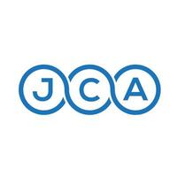 JCA-Brief-Logo-Design auf weißem Hintergrund. jca kreatives Initialen-Buchstaben-Logo-Konzept. JCA-Briefgestaltung. vektor