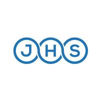 jhs brev logotyp design på vit bakgrund. jhs kreativa initialer brev logotyp koncept. jhs bokstavsdesign. vektor