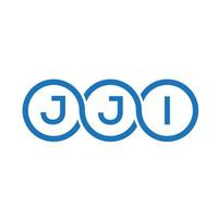 jji brev logotyp design på vit bakgrund. jji kreativa initialer bokstavslogotyp koncept. jji bokstavsdesign. vektor