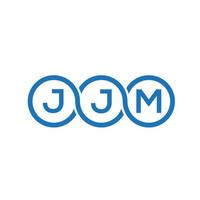 jjm brev logotyp design på vit bakgrund. jjm kreativa initialer bokstavslogotyp koncept. jjm bokstavsdesign. vektor