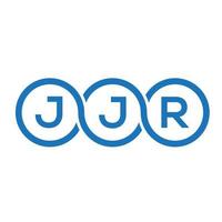 jjr brev logotyp design på vit bakgrund. jjr kreativa initialer bokstavslogotyp koncept. jjr bokstavsdesign. vektor