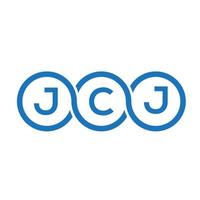 jcj brev logotyp design på vit bakgrund. jcj kreativa initialer brev logotyp koncept. jcj bokstavsdesign. vektor