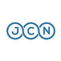 jcn brev logotyp design på vit bakgrund. jcn kreativa initialer brev logotyp koncept. jcn bokstavsdesign. vektor