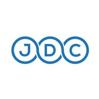 jdc-Brief-Logo-Design auf weißem Hintergrund. jdc kreatives Initialen-Brief-Logo-Konzept. jdc Briefgestaltung. vektor