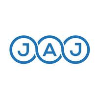 Jaj-Brief-Logo-Design auf weißem Hintergrund. jaj kreative Initialen schreiben Logo-Konzept. jaj Briefgestaltung. vektor