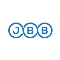 JBB-Brief-Logo-Design auf weißem Hintergrund. jbb kreatives Initialen-Brief-Logo-Konzept. jbb Briefgestaltung. vektor