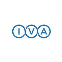 iva brev logotyp design på vit bakgrund. iva kreativa initialer brev logotyp koncept. iva bokstavsdesign. vektor